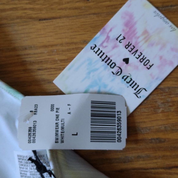 NWT Juicy Couture limited edition tye dye one piece swimsuit Size Large - Picture 3 of 5
